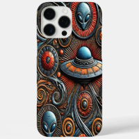 Mystérieux artisanat Alien dans un design cosmique
