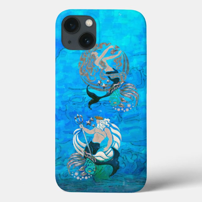 Coques Case-Mate iPhone Mythe des mers Art populaire du Nouvel Âge (Verso)