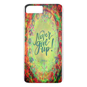 Case-Mate iPhone Case "N'abandonnez jamais" l'inspirité