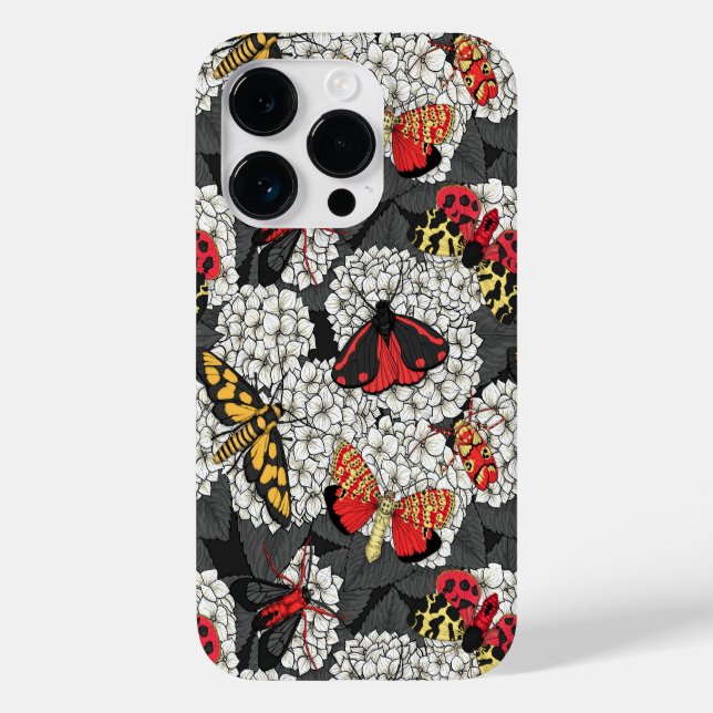 Coques Case-Mate iPhone Nappes phréatiques sur hydrangée blanche (Verso)