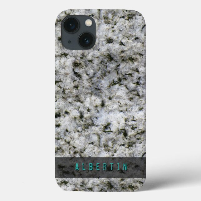 Coques Case-Mate iPhone Nature Géologie Rock Texture Nom personnalisé (Verso)