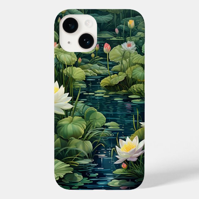 Coques Case-Mate iPhone Nature Lotus Water Lily Pond Paysage (Verso)