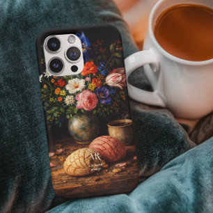 Coque iPhone 15 Pro Max Nature morte à la concha florale   Monogramme