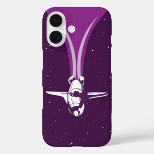 Coques iPhone 16 Navette spatiale rétro Galaxy