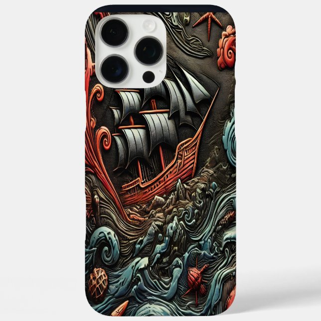 Coques Case-Mate iPhone Navire dans les eaux tempétueuses (Verso)