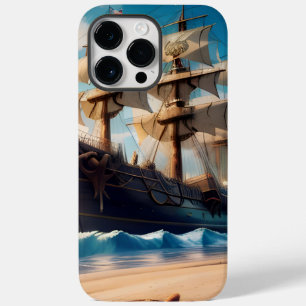 Coque Pour Pour iPhone 14 Pro Max Navire pirate de plage tropicale