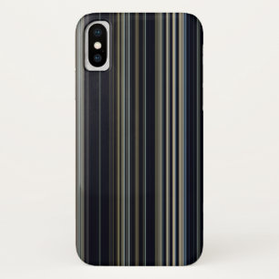 Coques Pour iPhone Navy et Or Multicolore Rayures