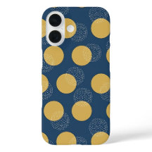 Navy moderne et pois dorés