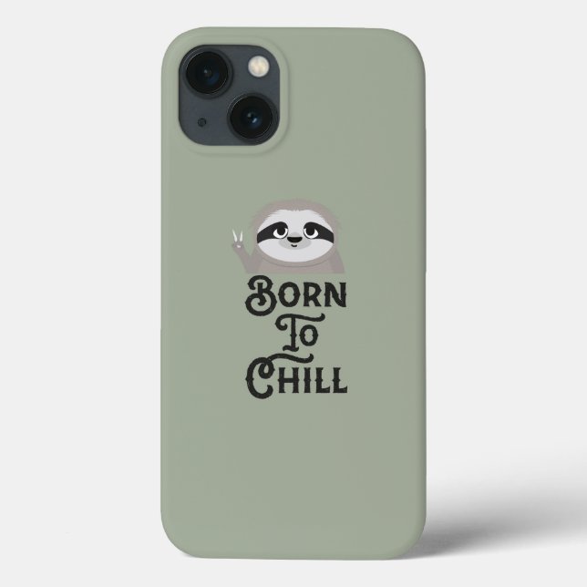 Coques Case-Mate iPhone Né à Chill Sloth Funny (Verso)