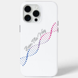 Coque iPhone 15 Pro Max Né de cette façon Bisexual - Bisexual Pride ADN