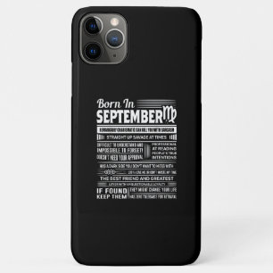Case-Mate iPhone Case Né en septembre virgo drôle cadeau d'anniversair