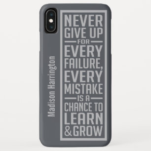 Case-Mate iPhone Case NE JAMAIS ABANDONNER les cas de téléphone de nom p