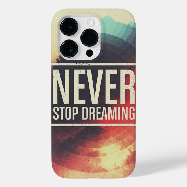 Coques Case-Mate iPhone Ne jamais cesser de rêver (Verso)