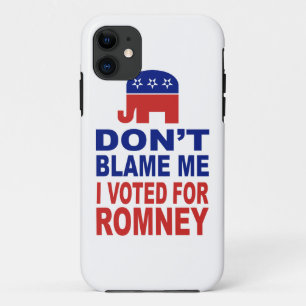 Coque Case-Mate Pour iPhone Ne me blâmez pas que j'ai voté pour Romney