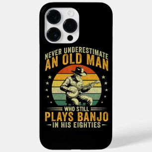 Coque Pour Pour iPhone 14 Pro Max Ne sous-estimez jamais un vieil homme qui joue du