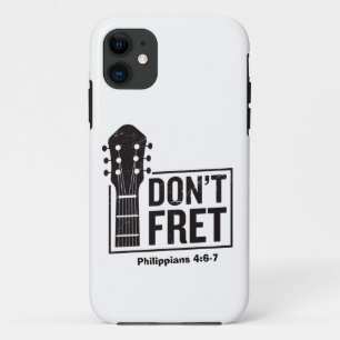 Case-Mate iPhone Case Ne vous inquiétez pas (Philippiens 4:6-7) Guitare