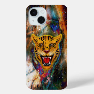 Coque Pour iPhone 15 Nebula de Tigre de narling