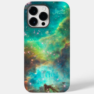 Coque Pour Pour iPhone 14 Pro Max Nebula Turquoise -*personnaliser*