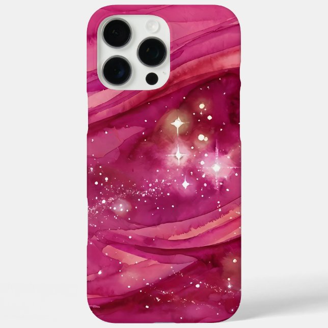 Coques Case-Mate iPhone Nébuleuse Rose Starlight (Verso)