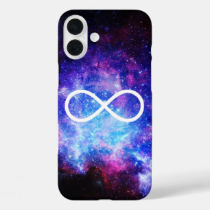 Coques iPhone 16 Plus Nébuleuse symbole de l'infini