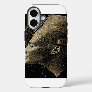 Coques iPhone 16 Néfertiti Ligne d'art Silhouette Moderne