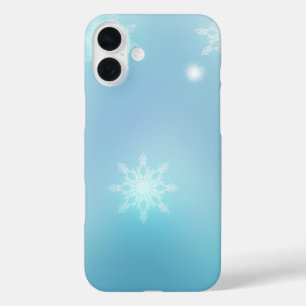 Coques iPhone 16 Plus Neige brillante noir et blanc