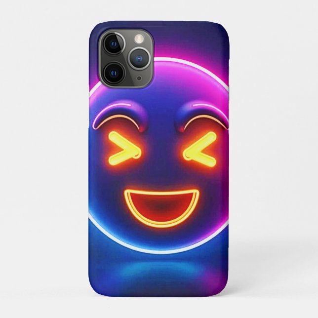 Coques Case-Mate iPhone Neon Laughing Emoji Joy (Dos)