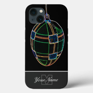 Case-Mate iPhone Case Neon-Pop-Art Joyeux Oeuf de Pâques avec Monogramme