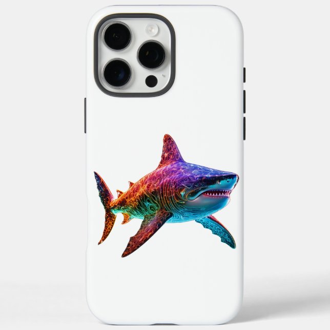 Coques Case-Mate iPhone Neon Spectrum Shark (Verso)