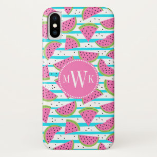 Etui iPhone Case-Mate Neon Watermelon on sur Stripes Motif