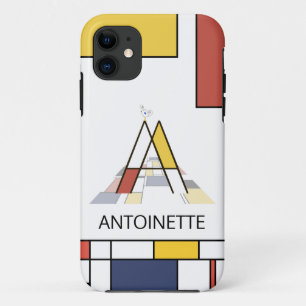 Case-Mate iPhone Case Neoplasticisme exclusif Art Monogramme. Lettre A