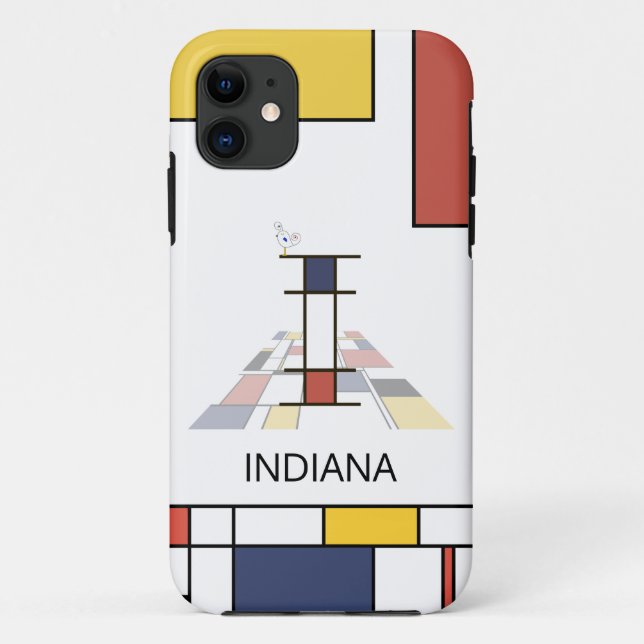 Coques Case-Mate iPhone Neoplasticisme exclusif Art Monogramme. Lettre I (Dos)