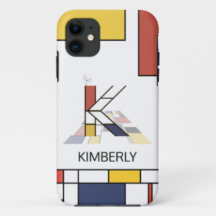 Case-Mate iPhone Case Neoplasticisme exclusif Art Monogramme. Lettre K