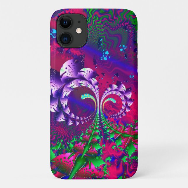 Coques Case-Mate iPhone Nerdberries Fractale psychédélique (Dos)