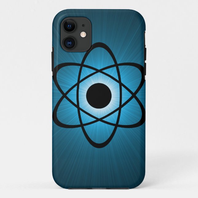 Coques Case-Mate iPhone Nerdy Atomic BT iPhone 5 Coque, Bleu (Dos)