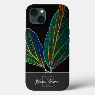 Case-Mate iPhone Case Nervures de feuille Neon-Pop-Art en macro avec Mon