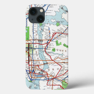iPhone 13 Case New York: Subway Map, 1940