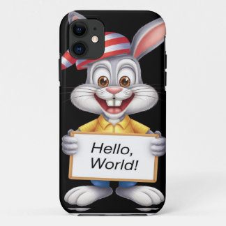 Case-Mate iPhone Case Nightime Bunny Delight" - Rabbit Phone Case