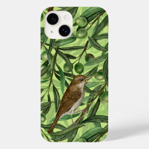 Coque Pour iPhone 14 Nightingales dans l'olivier 2