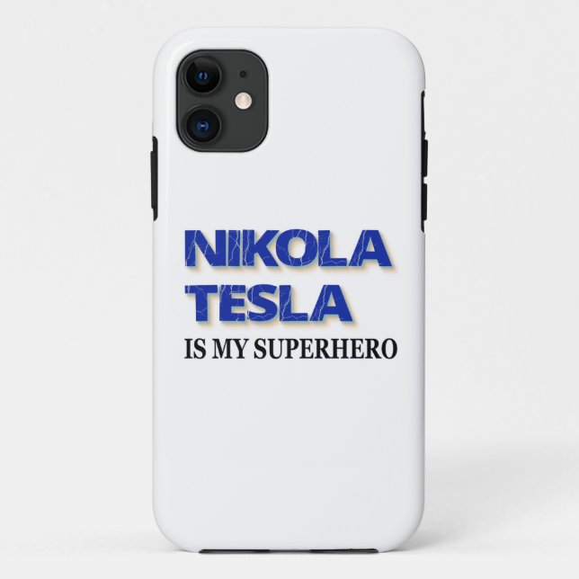 Coques Case-Mate iPhone Nikola Tesla est mon super-héros (Dos)