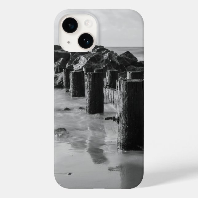 Coques Case-Mate iPhone Niveaux de gris de la digue (Verso)
