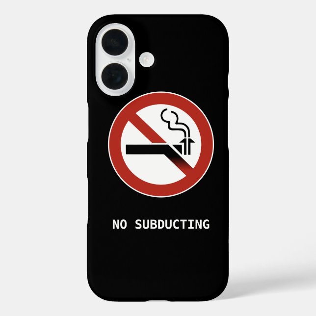 Coques Case-Mate iPhone No Subducting - Géologie Logo Parodique (Verso)