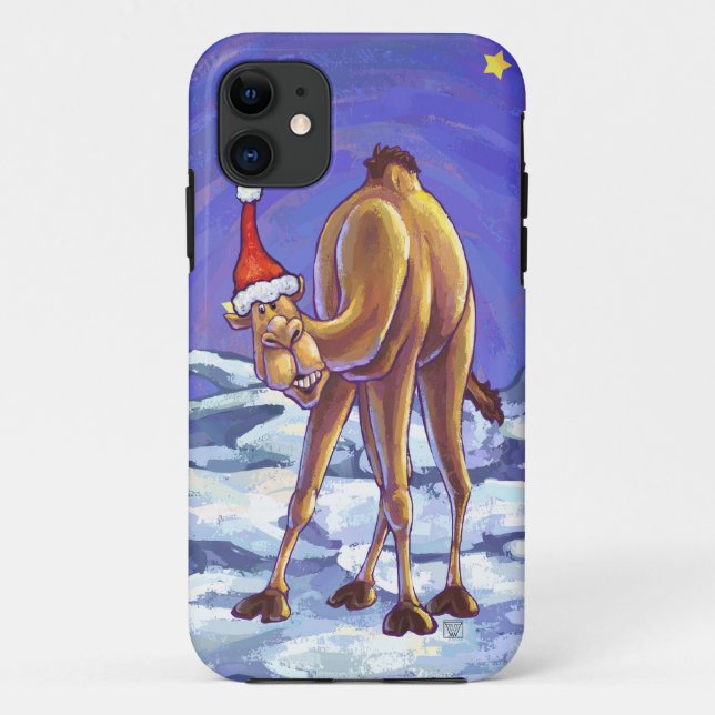 Coques Case-Mate iPhone Noël aux chameaux (Dos)