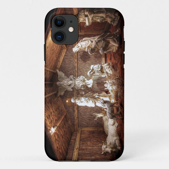 Coques Case-Mate iPhone Noël Avent Jésus Nativité Manger Scène (Dos)