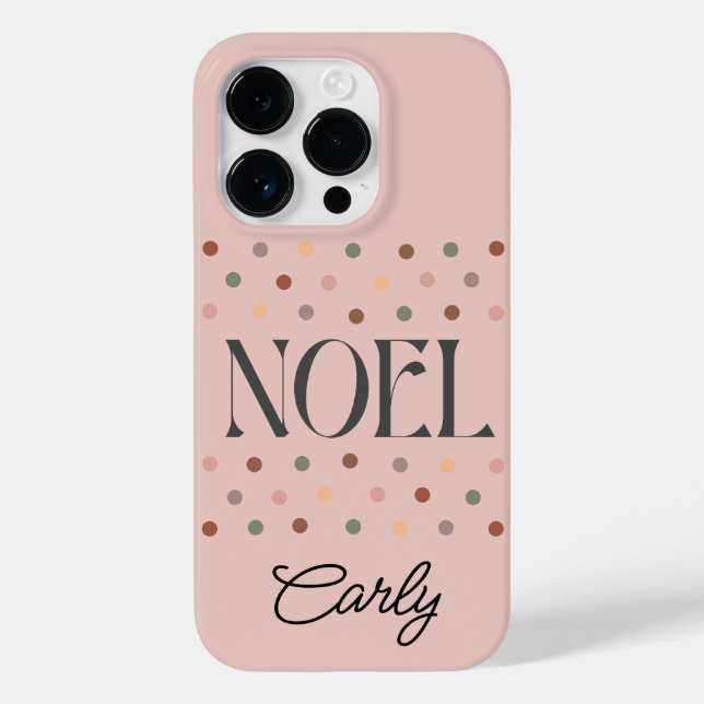 Coques Case-Mate iPhone Noël Boho Rose (Verso)