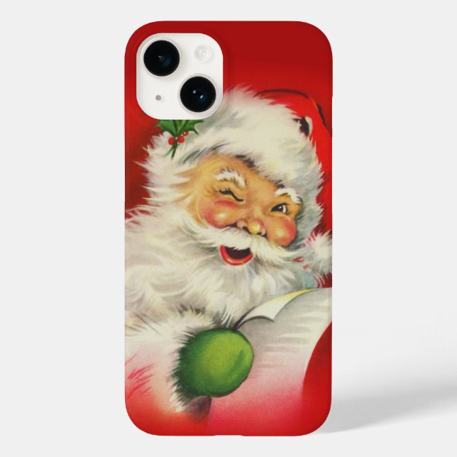 Coques Case-Mate iPhone Noël du Père Noël vintage (Verso)