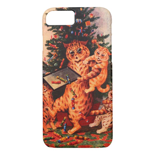 Coques Case-Mate iPhone Noël en Catland Louis Wain (Dos)