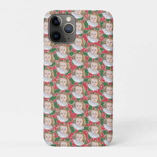 Case-Mate iPhone Case Noël floral rouge photo de famille moderne