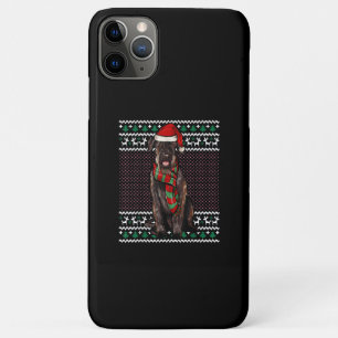 Case-Mate iPhone Case Noël Géant Schnauzer Chien Santa Hat Noël laid