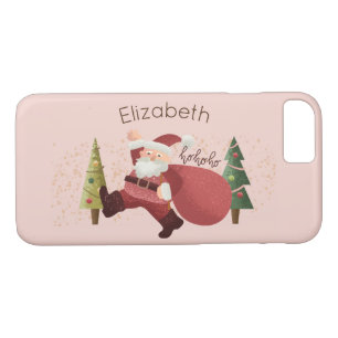 Case-Mate iPhone Case Noël Jolly Père Noël mignonne rose Vacances